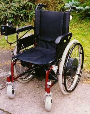 wheel-chair from the front